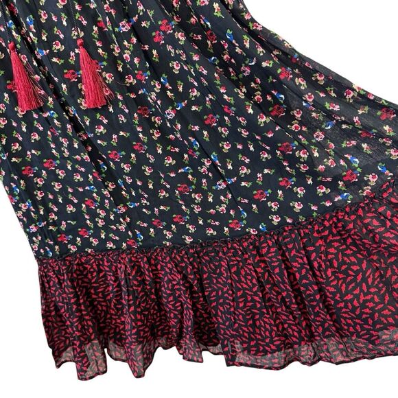 The Pyramid Collection Medium Midi Maxi Dress Prairie Prairiecore Black Womens - Picture 11 of 16